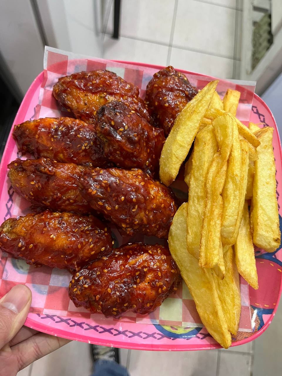 Alitas coreanas crujientes
