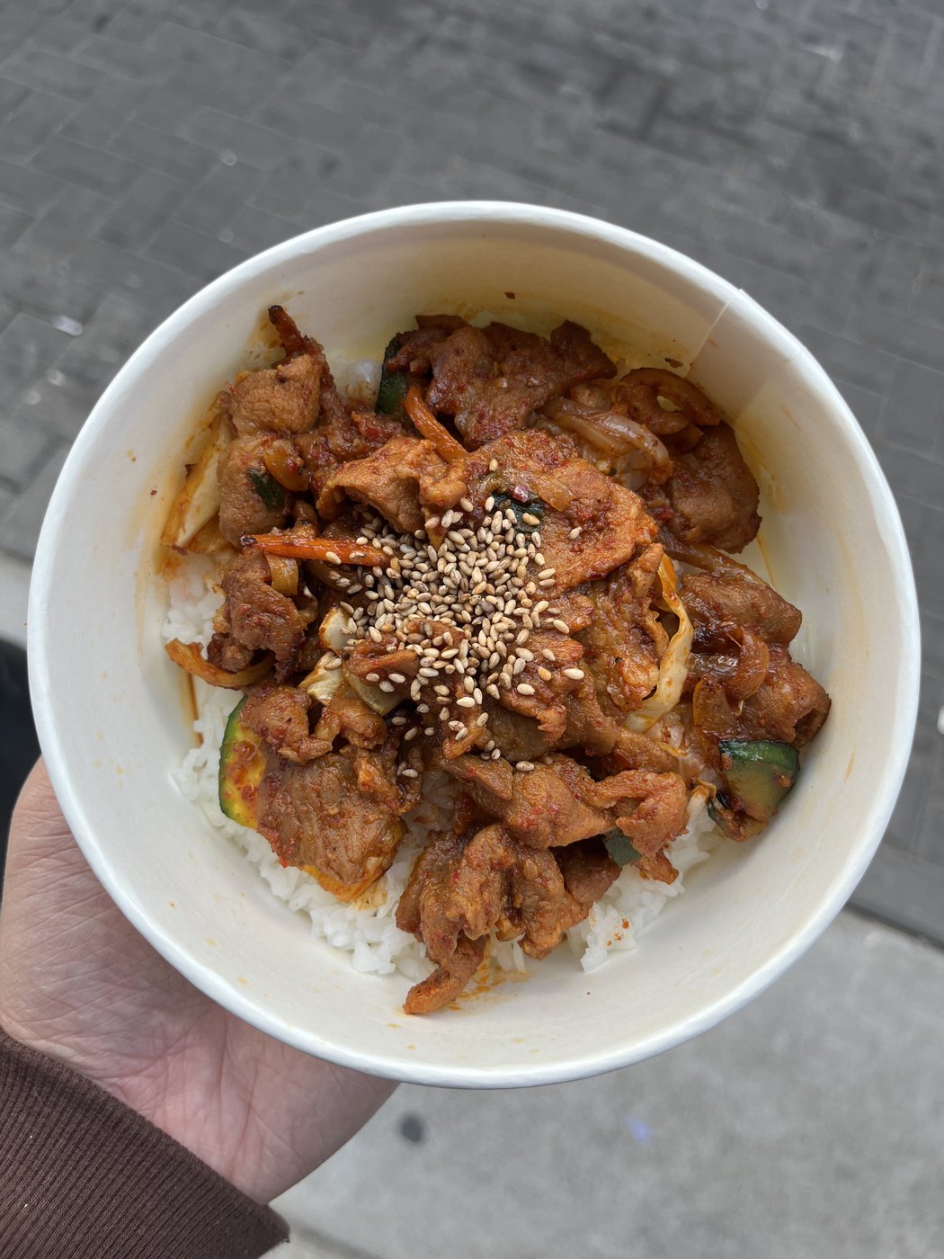 Jeyuk-bap cerdo picante coreano
