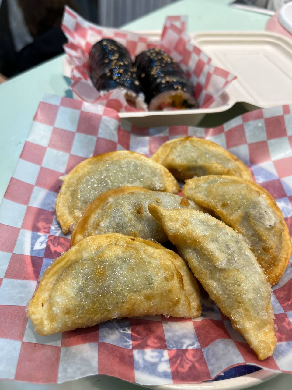 Korean fried mandu dumplings